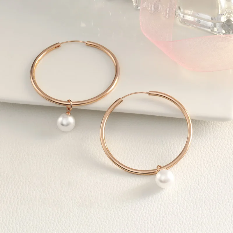

Classic Female White Pearl Bracelet Rose Gold Silver Color Wedding Bracelets For Women Cute Bride Open Chain Bracelet