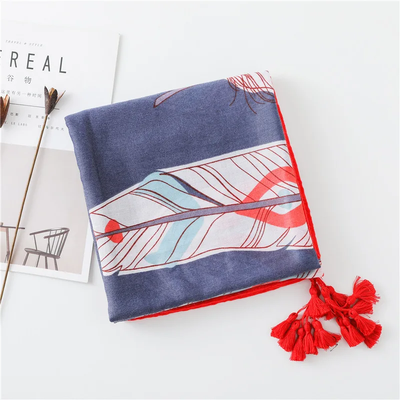 

2020 ethnic style colour Print Beach towel lady Cotton and Linen Scarf popular Sunscreen silk Scarves new winter seaside Shawls