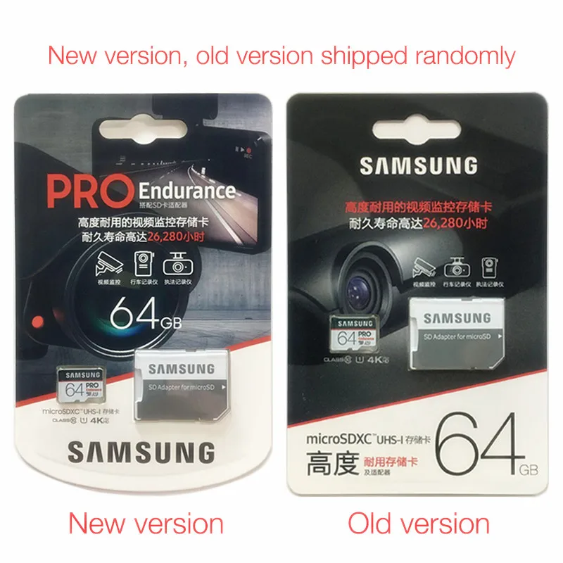 

SAMSUNG PRO Endurance microSD Memory Card 128GB 64GB 32GB Read speed up to 100 MB/s microSDXC Card