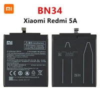 xiao mi 100 orginal bn34 3000mah battery for xiaomi redmi 5a 5 0 bn34 high quality phone replacement batteries