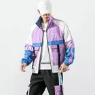 Мужская куртка-бомбер в стиле хип-хоп с надписью, дизайнерская ветровка с лентами, куртка-бомбер, мужские осенние куртки, уличная одежда 2022, мужская верхняя одежда