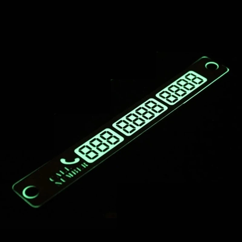 Автомобильная Временная парковочная карта светящаяся телефонная карточка