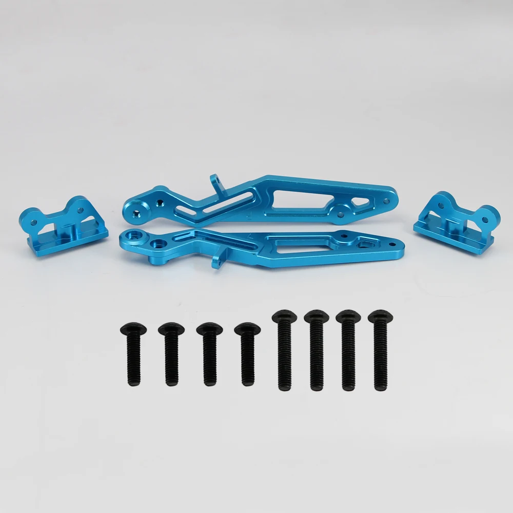 RCAWD-juego de montaje de aler&oacute;n trasero de aluminio para Arrma 1-8, KRATON NOTORIOUS OUTCAST, TALION, TYPHON, coches, piezas de actualizaci&oacute;n-3