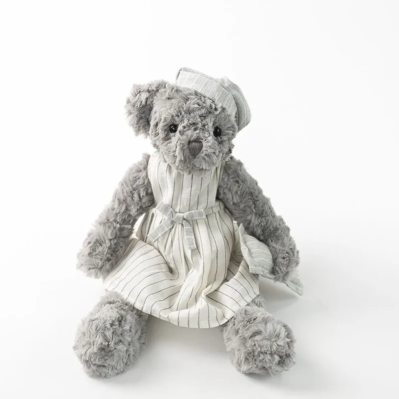 

Plush Teddy Bear Cute Girl Boy Stuffed Toys Appease Baby Shower Party Decorations Souvenir Kids Birthday Gift Doll Juguetes