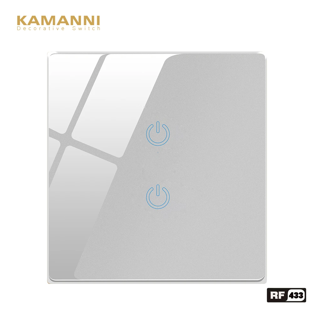 Kamanni выключатель сенсорный RF 433 Переключатель 220 в золотой/белый/серый/черный 4