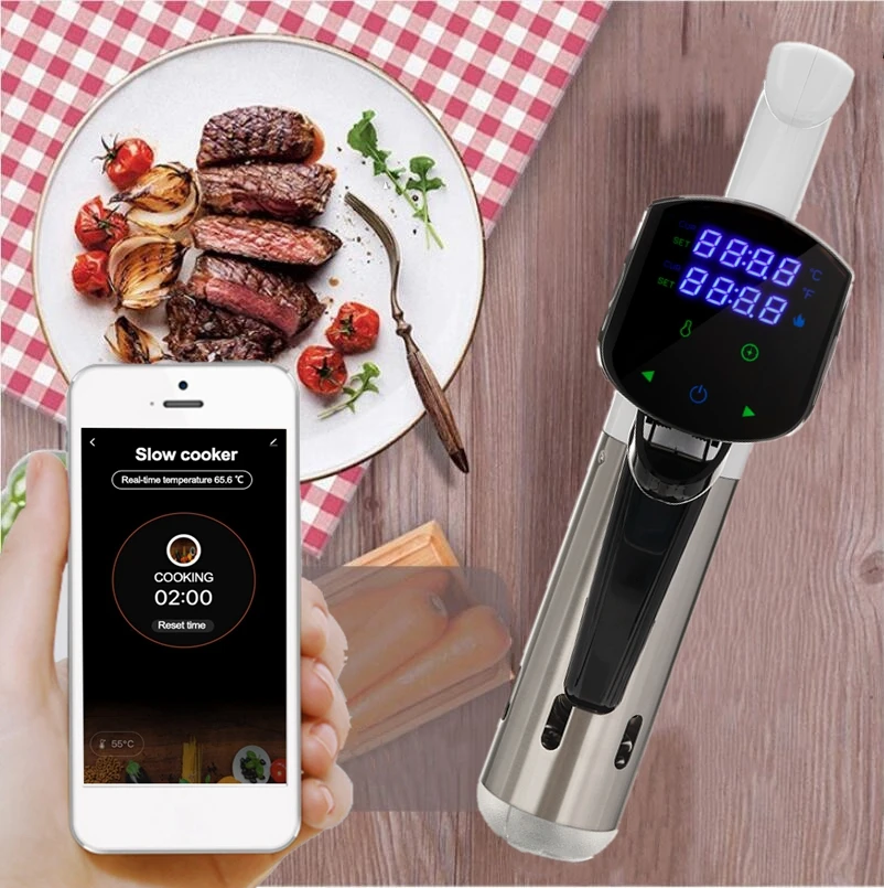 Поколение Smart Wifi контроль Су-вид плита 1800 Вт погружной циркулятор вакуумный