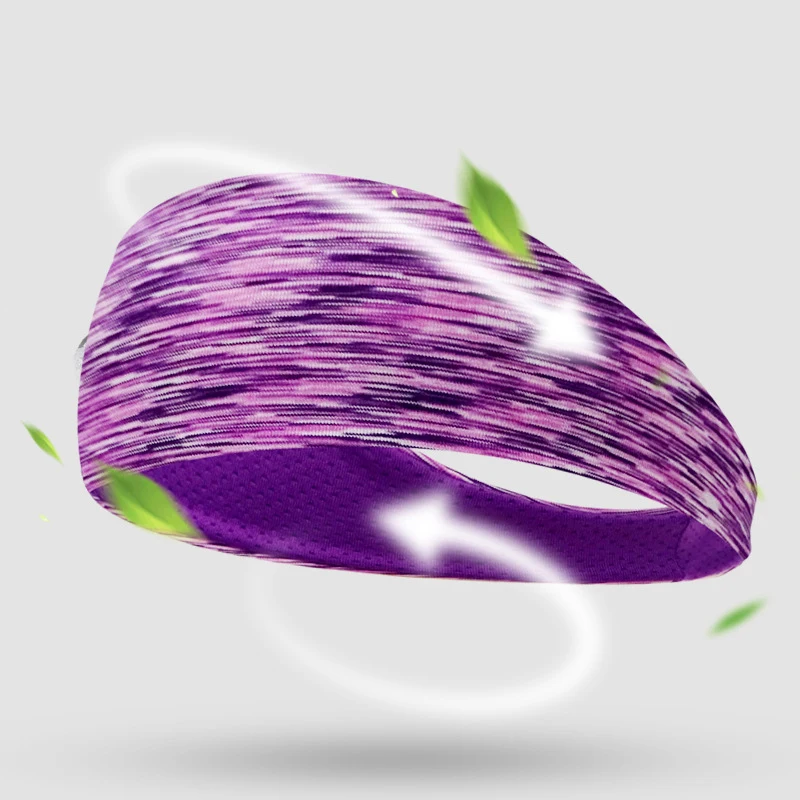 

Sports Headband Men'S Elastic Sweat-Absorbent Yoga Headband Women'S Forehead Mesh Running Riding Headband