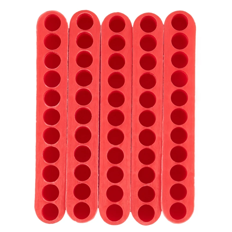 

90 мм длиной 7 мм диаметр 11-отверстие отвертка бит держатель блока красный 5 шт.