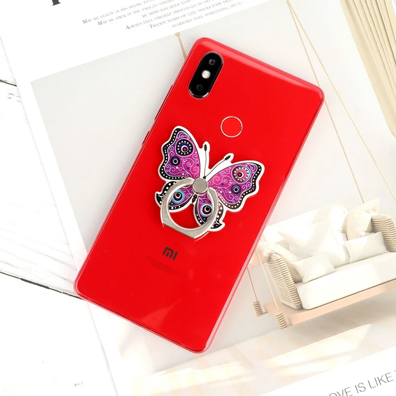 Универсальный кольцо на палец с бабочкой держатель мобильного телефона для всех