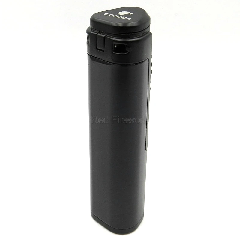 COHIBA porket мини металлический ветрозащитный фонарь многоразовая Зажигалка для сигар Cohiba курительная зажигалка с подарочной коробкой