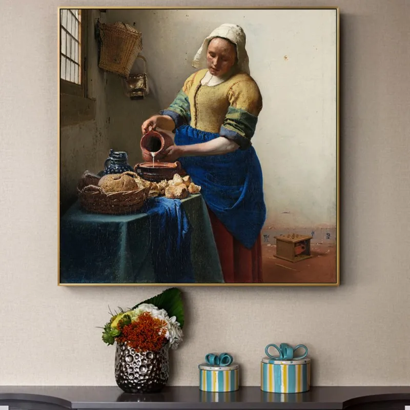 

Johannes The Milkmaid Famous Art Paintings On the Wall Art Posters And Prints Dutch Golden Age Famous Artwork Pictures Cuadros