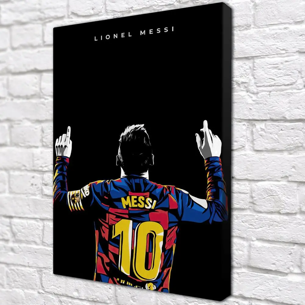 Картина Месси красочная Картина на холсте современный домашний декор комнаты |