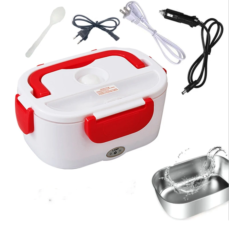 Портативный Ланч бокс из нержавеющей стали с электрическим подогревом 12 24 В 110