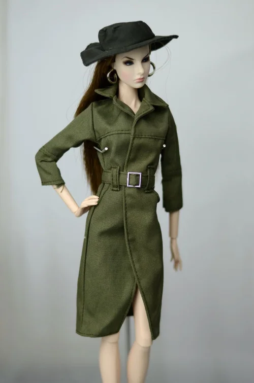 Длинное синее пальто/ветровка одежда наряд для 1/6 BJD Xinyi FR ST Кукла Барби/30 см