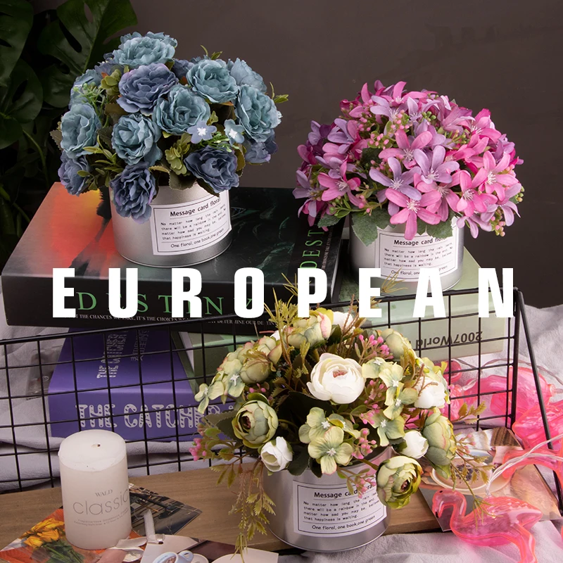 Роскошный свадебный винтажный набор искусственных цветов в европейском стиле