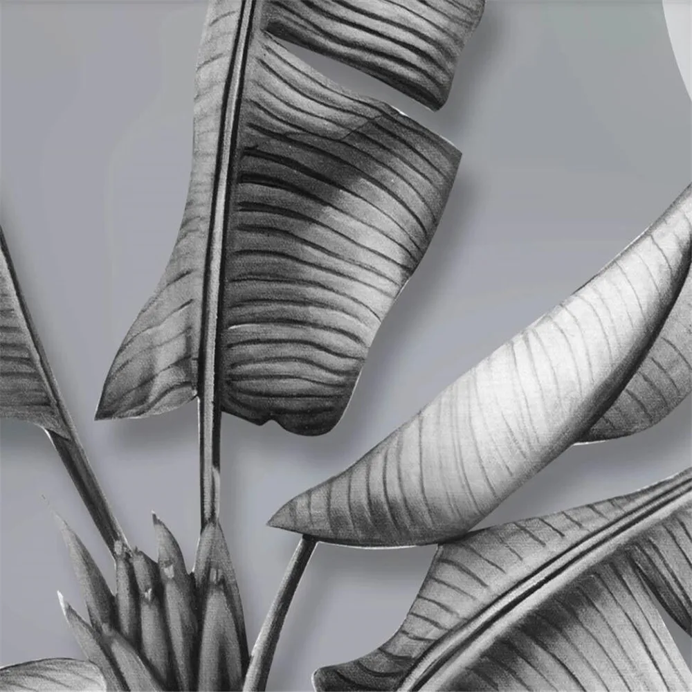 3D-обои Milofi на заказ настенные черно-белые обои в скандинавском стиле с