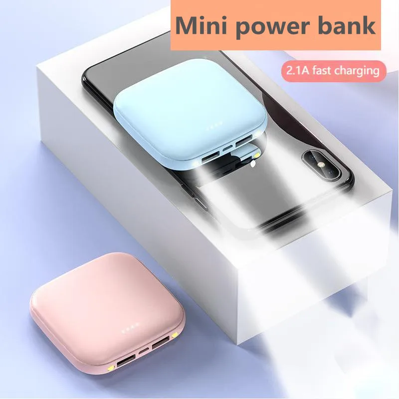

10000mAh mobile power bank portable ultra-thin mobile phone charger outdoor travel mobile power bank for iPhone Samsung Xiaomi