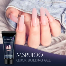MSRUIOO10ml полигель для наращивания ногтей розовый белый прозрачный