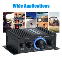 bluetooth hifi power amplifier ak380ak370ak170 2 channel home car audio processor class d remote control fm radio aux usbsd