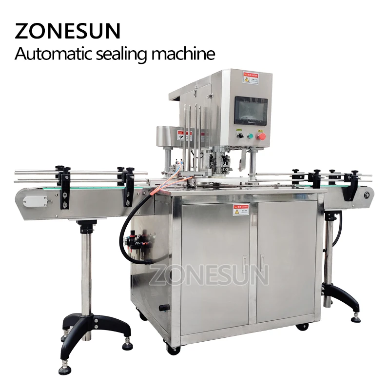 Автоматический круглый герметик для банок ZONESUN машина запечатывания алюминиевых