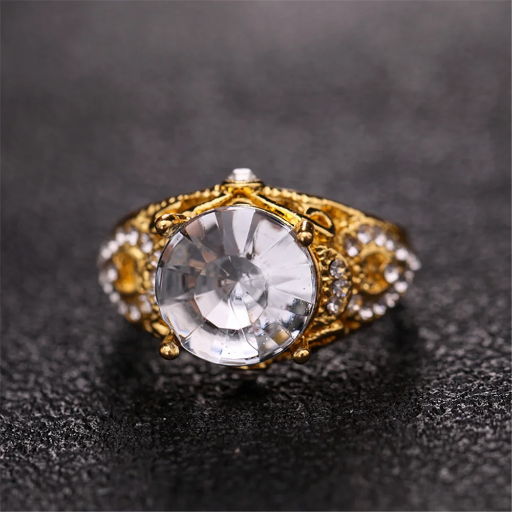 

Classic temperament luxury women men's universal engagement wedding ring Valentine's day gift party jewelry wholesale