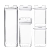 airtight cereal containers bpa free plastic with easy lock lids for kitchen pantry organization and storage