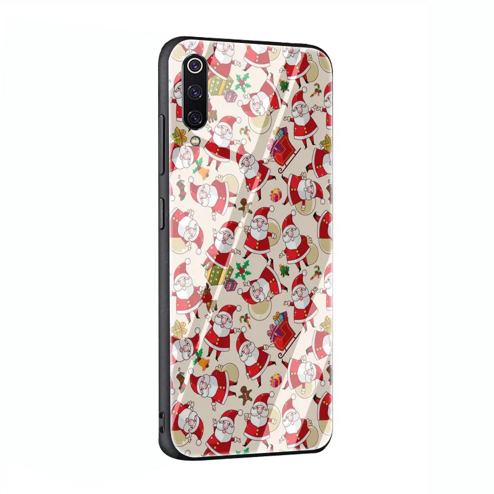 G3 Рождество закаленное Стекло чехол для телефона чехол для Xiaomi mi 8 9 A1 5X A2 6X Red mi 4X 6A Примечание 5 6 7 Pro Pocophone F1 - Цвет: G3