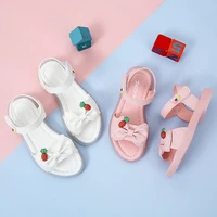 girls sandals 2021 summer new summer children princess shoes baby soft bottom flats cute bow kont chic fashion casual shoes hot