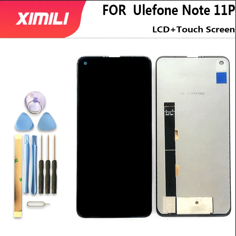 Новый ЖК-дисплей ULEFONE NOTE 11P + дигитайзер сенсорного экрана 6,55 дюйма 100% Оригинальный ЖК-дисплей + сенсорный дигитайзер для замены ULEFONE NOTE 11P
