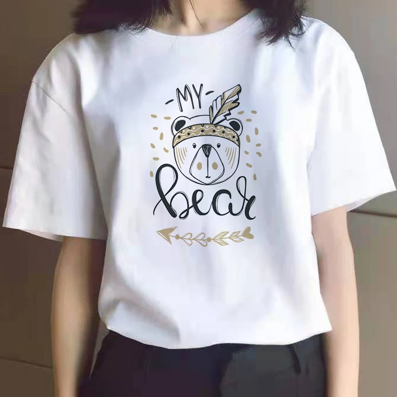 

Women Cat Mother Flower Floral Pet Short Sleeve Fashion Print Summer Lady Womens Clothing Tops T-Shirt Shirt Tees Female T Shirt