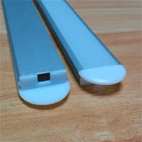 free shipping new design hot sale flat slim size led liner aluminum profile with pc cover and end caps