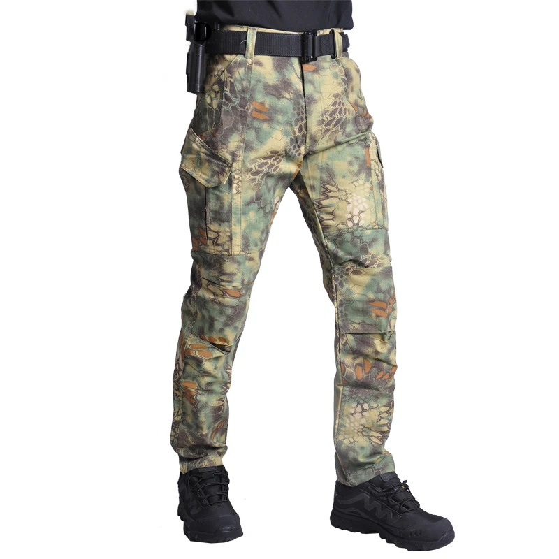 Hiking Airsoft Man Pants Waterproof Camping Quick Dry Hunting Clothes Safari Men Army Camo Pants Tactical Cargo Militari Pant