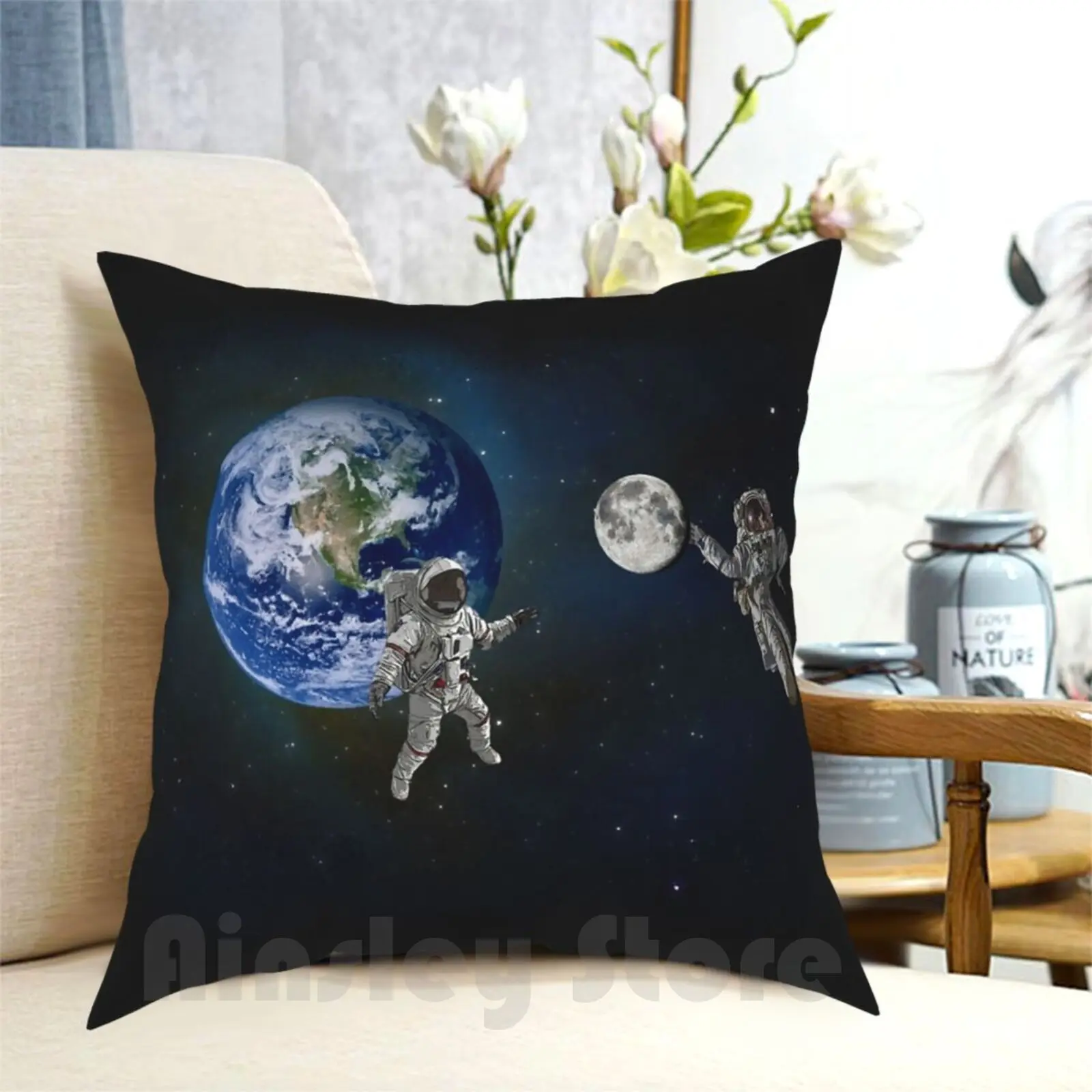 Чехол с изображением подушки космобала мягкий чехол рисунком для дома космос
