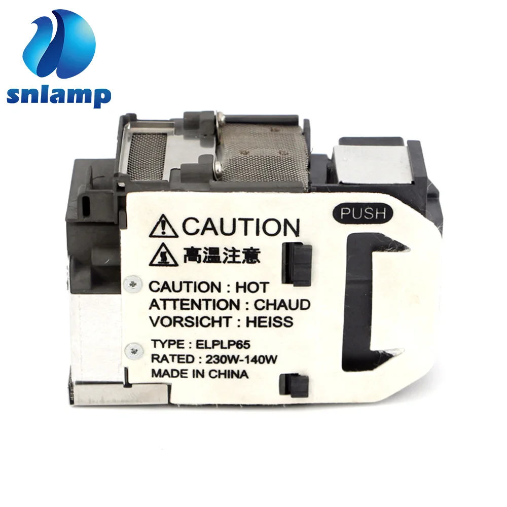 Оригинальная лампа для проектора для моделей ELPLP65 EB-1750 1760W 1770W 1771W 1775W C301MN C301MS C261M C261MN C3005WN C3010WN C260M on.