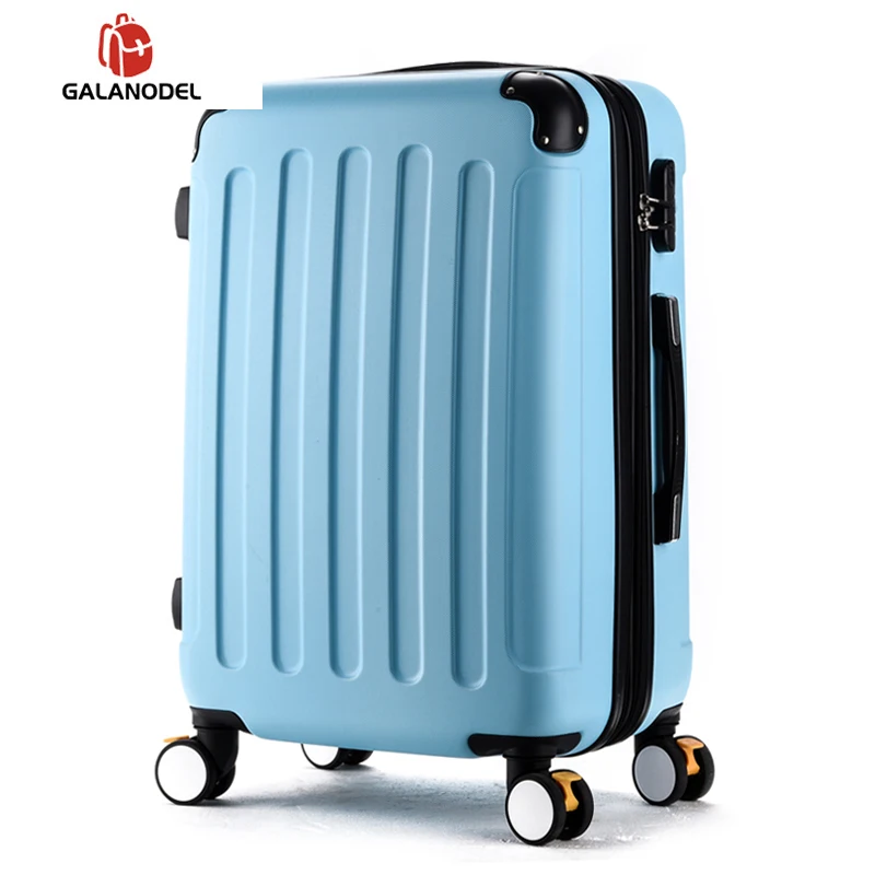 20'པ дюймовый чемодан на колесиках для девочек АБС пластик большая сумка