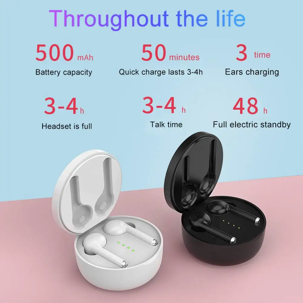 TW40TWSTouchControlWirelessBluetoothEarphoneWirelessHeadsetEarbudsforXiaomiiPhone | Электроника