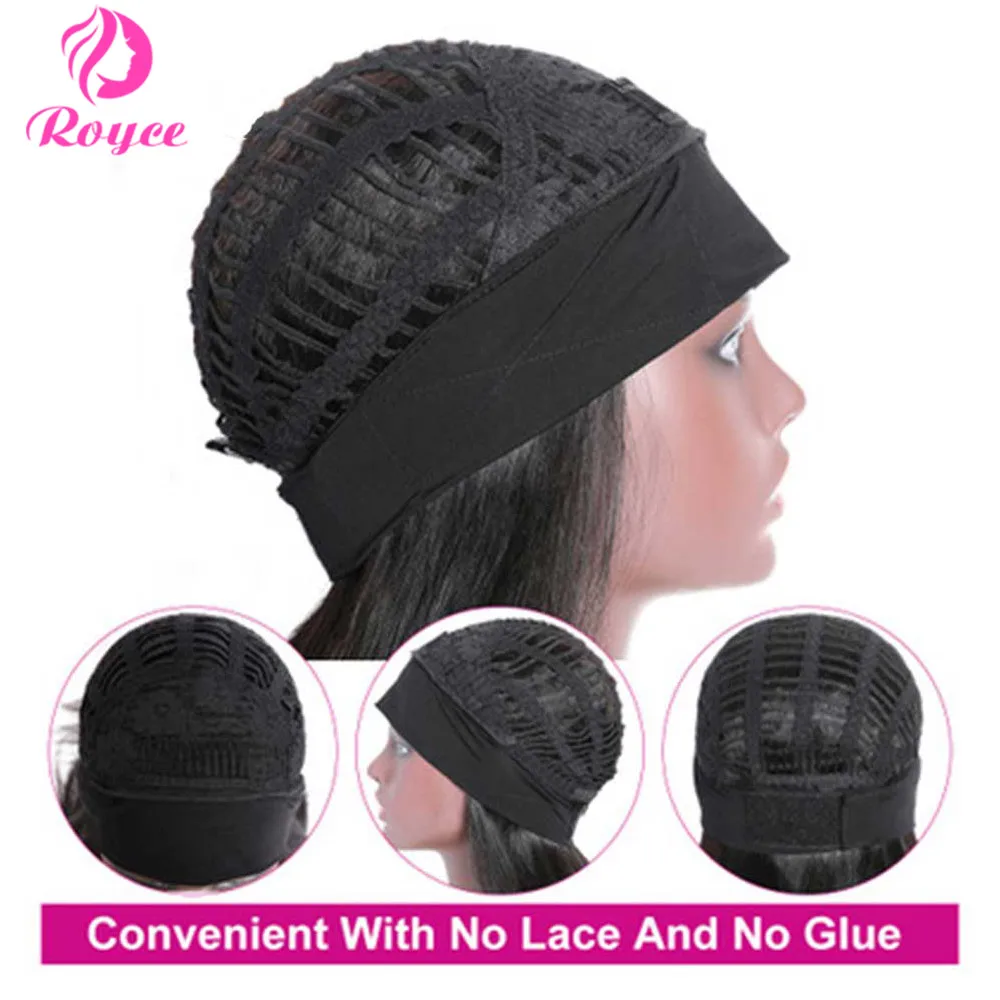 

Royce Body Wave Human Hair HeadBand Wigs For Women Remy Wig Human Hair Brazilian Wavy Glueless Wig Beginner Friendly