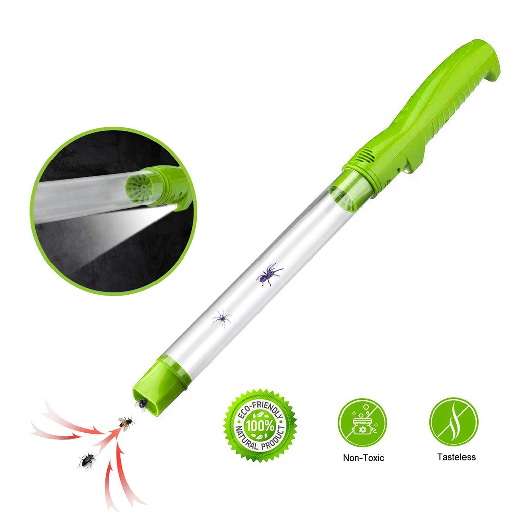 

1PC Electronic Insects Catcher Suction Trap Tube Handheld Bug Fly Vacuum Cleaner Household Insects Fly Catcher Pest Trap Control