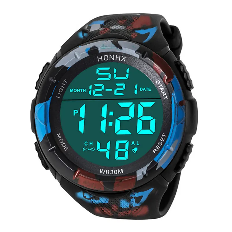 Luxury Sports Watch Men Analog Digital Military Silicone Army Sport LED Horloges Wrist Watches Men Relogio Masculino For Gifts - Цвет: C