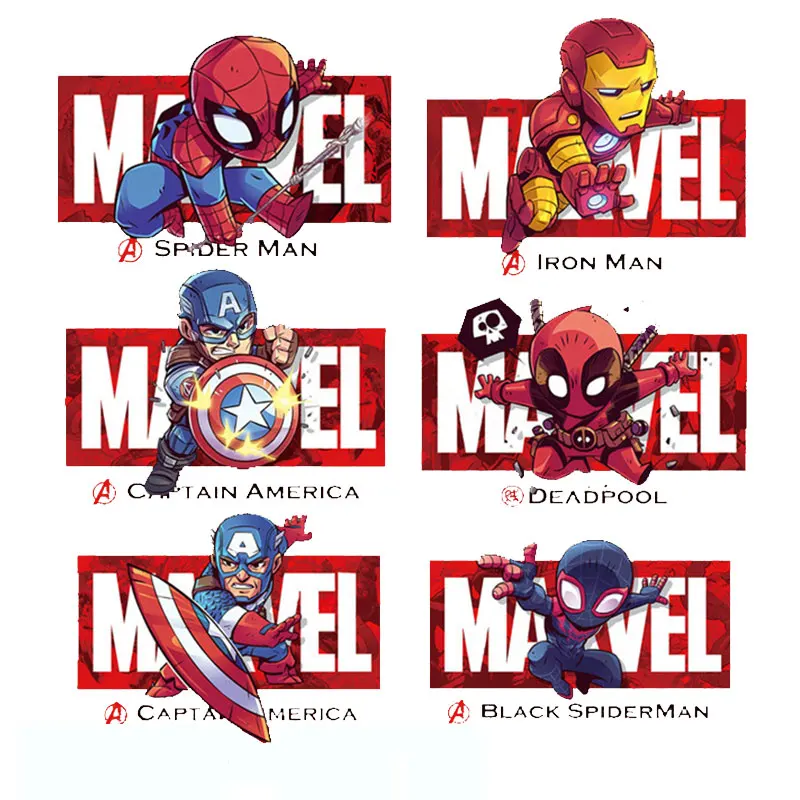 Утюжок на буквах патч мультфильм супергерой патчи для одежды наклейки одежду