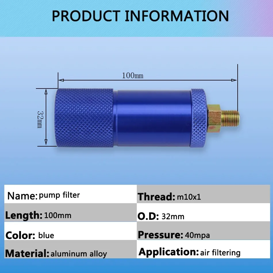 PCP Пейнтбольная Воздушная система 40mpa сепаратор воды и масла насос высокого