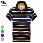 Рубашка-поло мужская, с коротким рукавом, с воротником-стойкой