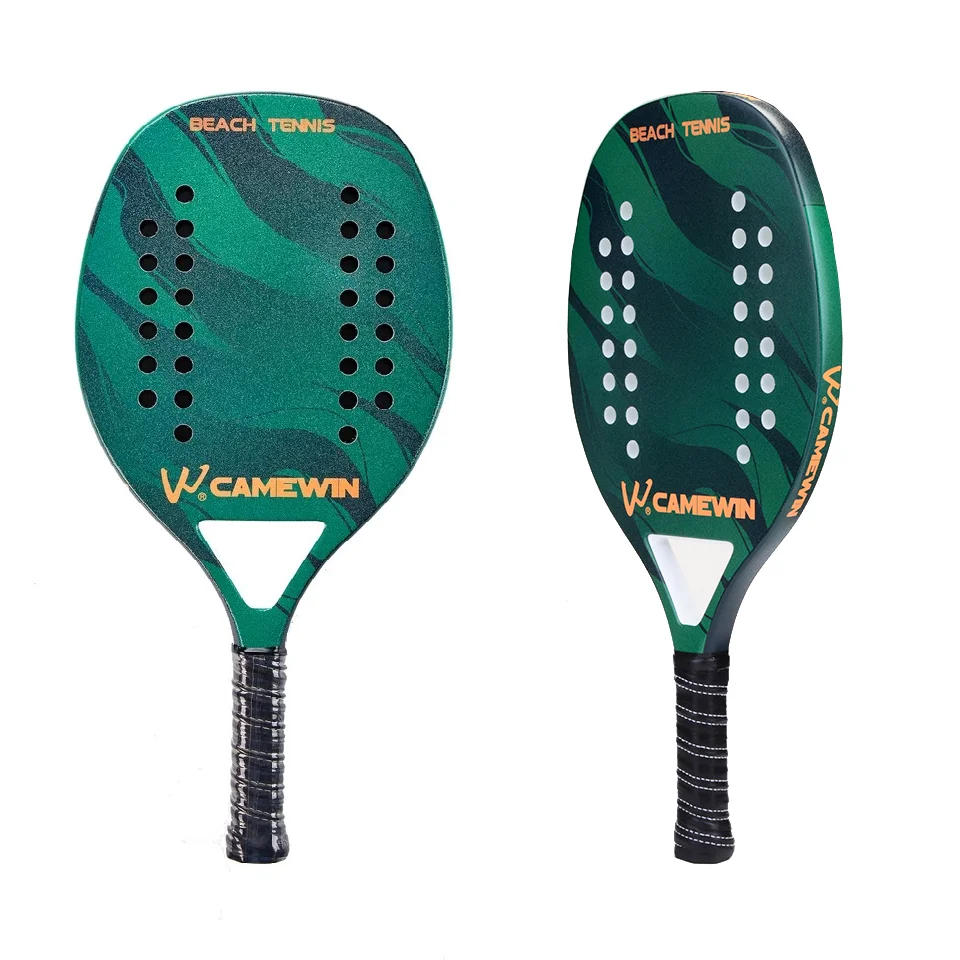 Outdoor Professional Carbon Beach Tennis Racket Soft EVA Face Pickleball Raqueta Adult Sports Tennis Racquet Training Equipment