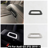 rear central armrest box switch on off guard cover trim decoration frame car interior accessories fit for audi q3 2019 2022