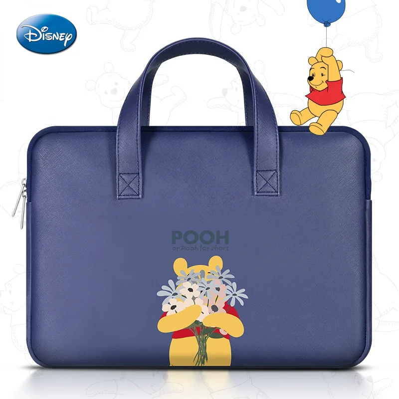 

Disney Pooh Bear Cartoon Laptop Bag for Macbook Air Pro 13 14 15 Laptop Sleeve Laptop Bag for Dell Acer ASUS HP Handbag New