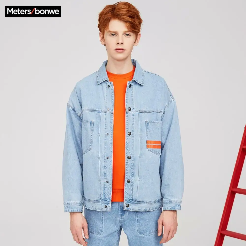 Metersbonwe джинсовые куртки 2020 новые весенние для пар Повседневная Молодежная