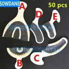 50 шт., одноразовые пластиковые подносы для ухода за полостью рта