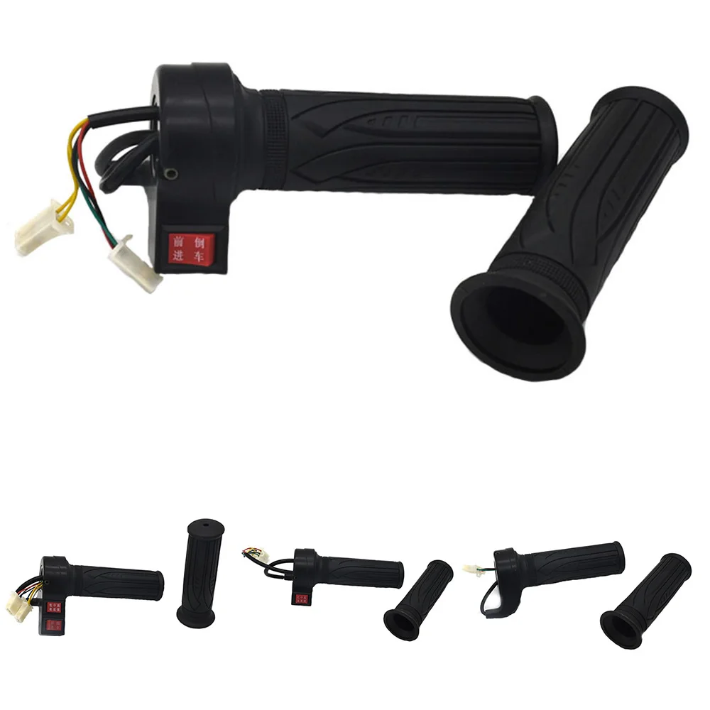 

Electric Bike DIY Throttle Grip With Speed/Reverse Switch For E-bike Scooter Grip Length 11cm Optional Function 3Pins -8Pins