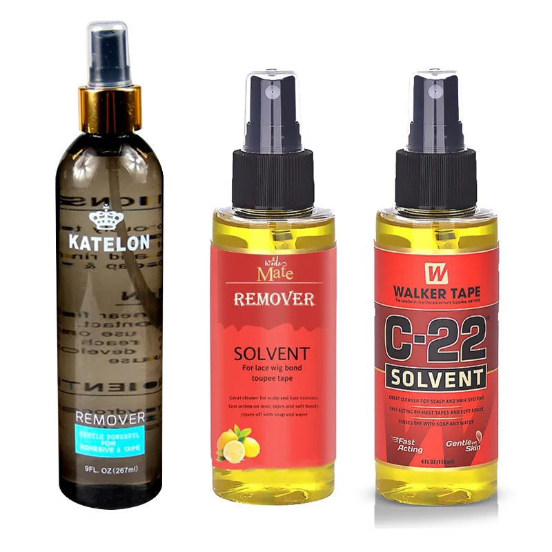 C-22 Hair Solvent Tape Adhesive Remover Fact Acting Wig Glue Remover For Lace Frontal Toupee Hair Extension Walker Tape Katelon