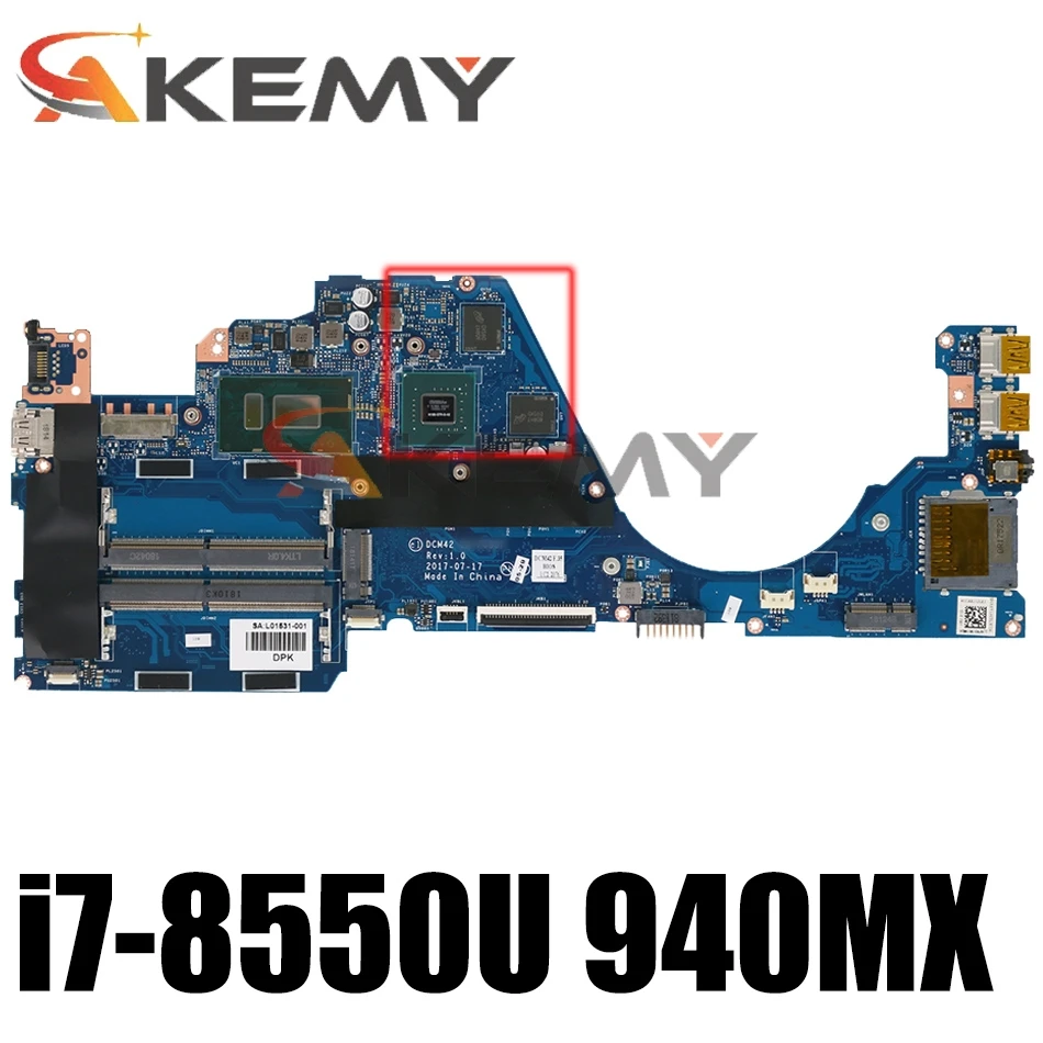 

Для струйного принтера HP PAVILION 14-BF 14-BF153SA Материнская плата ноутбука 940762-601 LA-F034P с i7-8550U 940MX 4 Гб GPU DDR4 мб 100% тестирование